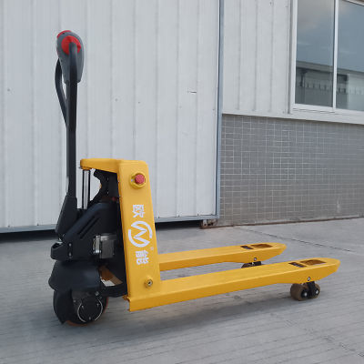 Transpalette semi-électrique alimenté par batterie Li-ion de 1,5 tonne